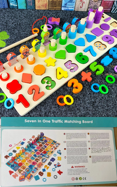 3D Magnetic Shape Sorting Number Matching Puzzle Counting Montessori Fishing Toys - Greater Toys